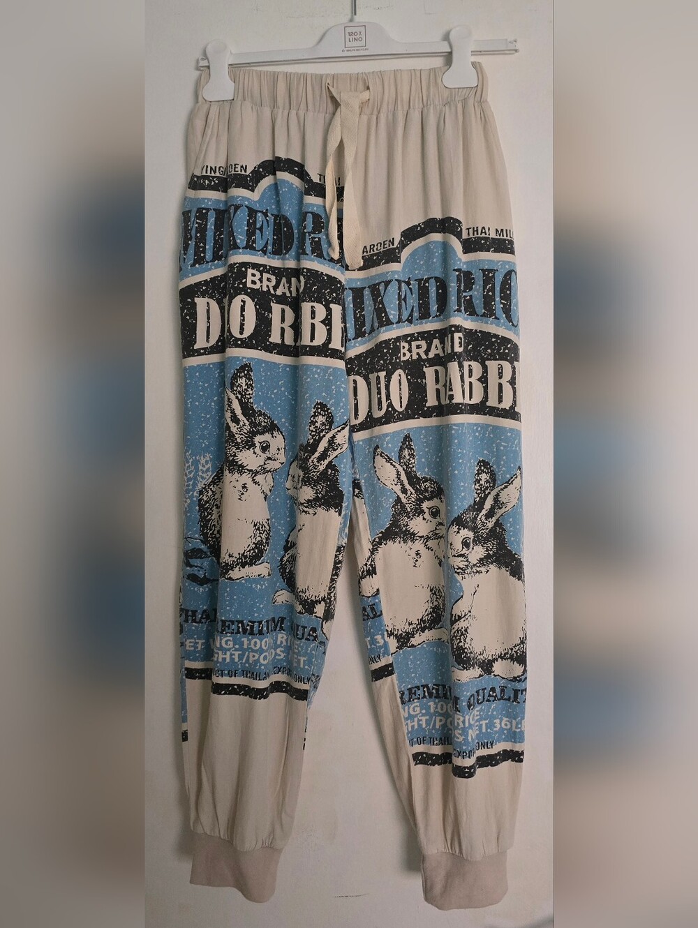 Cottage Core Jaded Gypsy Blue Bunny Joggere - Size S/M - Picture 4 of 10